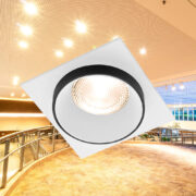 VGRADNA SVETILKA ALFA 92X92 mm GU5,3/MR16 V ŠTIRIH BARVAH