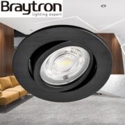 ZATEMNILNA VGRADNA LED SVETILKA SPOTLED fi 85 mm 7W 3000K DO 6000K BELA ALI ČRNA