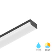 LED SVETILKA PROLINE 1190 mm 36W IP40 3000K DO 6500K BELA ALI ČRNA