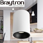 STROPNA SPOT SVETILKA BETA fi 80 mm GU10 BELA ALI ČRNA