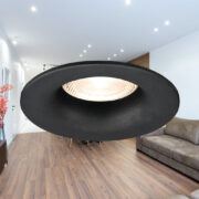 VGRADNA SVETILKA TETRA fi 88 mm GU10 BELA ALI ČRNA