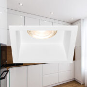 VGRADNA SVETILKA TETRA 86X86 mm GU10 BELA ALI ČRNA