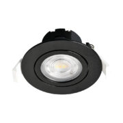 VGRADNA LED SVETILKA SPOTLED fi 85 mm 7W 3000K DO 6000K IP54 BELA ALI ČRNA