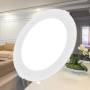 ZATEMNILNI VGRADNI LED PANEL fi 229 mm 18W 3000K DO 6000K IP40 BELI ALI ČRNI