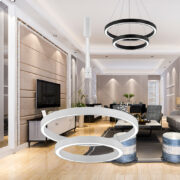 VISEČA LED SVETILKA LINA fi 600 mm 65W 3000K DO 6500K V TREH BARVAH