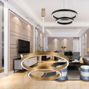 VISEČA LED SVETILKA LINA fi 600 mm 65W 3000K DO 6500K V TREH BARVAH