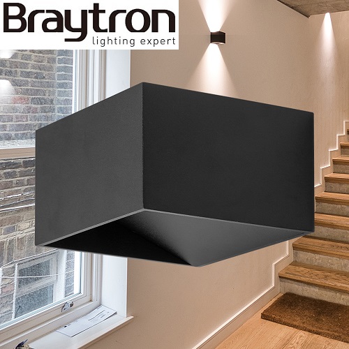 stenska-ambientalna-led-svetilka-kvadratna-črna