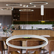 VISEČA LED SVETILKA LINA fi 600 mm 35W 3000K DO 6500K V TREH BARVAH