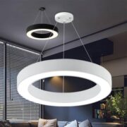 VISEČA ZATEMNILNA LED SVETILKA BLADE fi 600 mm 45W 3000K DO 6500K V TREH BARVAH Z DALJINSKIM UPRAVLJANJEM