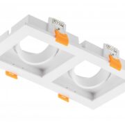 VGRADNA SVETILKA RUBIO 187X102 mm 2XGU10 BELA ALI ČRNA