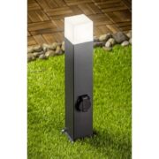 VRTNI STEBRIČEK Z VTIČNICO IN SVETILKO LARGO 500 mm E27 IP44