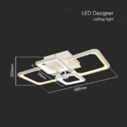 ZATEMNILNA STROPNA LED SVETILKA 74W 3000K DO 6000K Z DALJINSKIM UPRAVLJANJEM