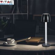 AKUMULATORSKA NAMIZNA TOUCH ZATEMNILNA LED SVETILKA 3W 3000K BELA ALI ČRNA