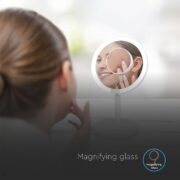 NAMIZNO AKUMULATORSKO KOZMETIČNO OGLEDALO Z LED SVETILKO 5W 6500K