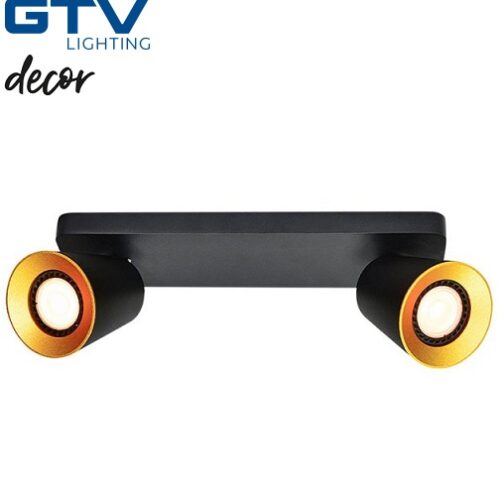 dvojni-gu10-reflektor-črni