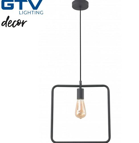 retro-vintage-kvadratna-viseča-svetilka-e27-črna