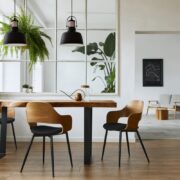 VISEČA SVETILKA NOOR fi 210 mm E27 BELA ALI ČRNA