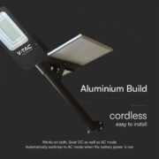 SOLARNA/220V HIBRIDNA CESTNA-ULIČNA LED SVETILKA 50W 4000K ALI 6000K IP65