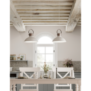 VISEČA SVETILKA MEES fi 300 mm E27 BELA ALI ČRNA