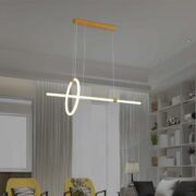 VISEČA LED SVETILKA 860 mm 16W 3000K ČRNA ALI ZLATA