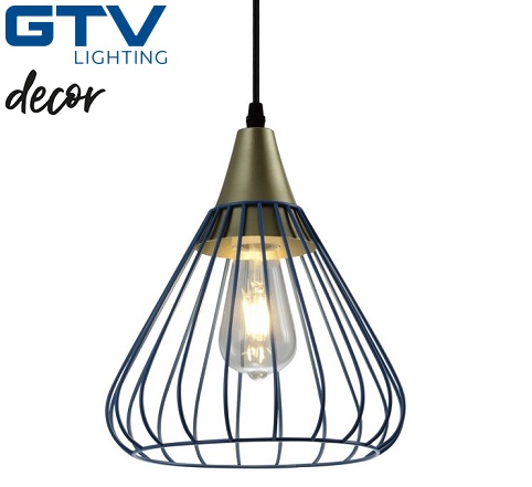 viseči-kovinski-vintage-retro-lestenec-moder