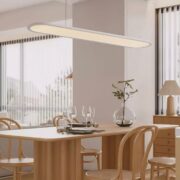 VISEČA LED SVETILKA 800 mm 24W BELA ALI ČRNA