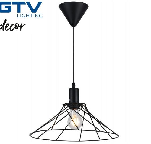 viseči-lestenec-svetilka-retro-vintage-črna