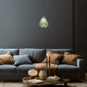 VISEČA SVETILKA NORAH fi 210 mm 1XE27 V DVEH BARVAH