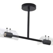 STROPNA SVETILKA TEODORO 2XE14 KROM ALI ČRNA IP44