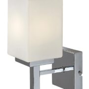 STENSKA SVETILKA ZENKAI E14 KROM ALI ČRNA IP44