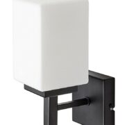 STENSKA SVETILKA ZENKAI E14 KROM ALI ČRNA IP44