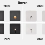 VGRADNA LED SVETILKA BOVEN 3W 3000K IP54 BELA ALI ČRNA (GRE V STANDARDNO DOZO)