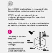 VRTNI LED STEBRIČEK KALISZ 2300 mm 30W 3000K IP65