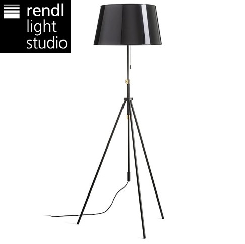 stoječa-dizajnerska-retro-vintage-svetilka-črna