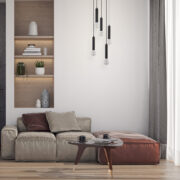 VISEČA SVETILKA fi 350 mm 5XE27 ČRNA ALI ZLATA