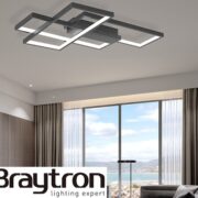 ZATEMNILNA STROPNA LED SVETILKA NELA 65W 3000K DO 6500K Z DALJINSKIM UPRAVLJANJEM BELA ALI ČRNA