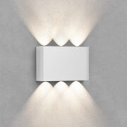 ZUNANJA LED SVETILKA VECTOR 6X1W 3000K DO 6500K IP65 BELA ALI ČRNA