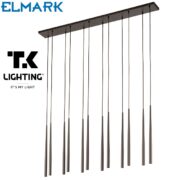 KRISTALNI VISEČI ZATEMNILNI LED LESTENEC PIANOPOLI fi 500 mm 15X1,8W 3000K