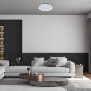 STROPNA LED SVETILKA MATHIOLA fi 560 mm 40W ČRNA ALI ZLATA