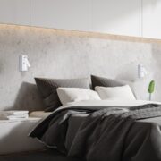 STENSKA IZVLEČNA LED SVETILKA S STIKALOM GELLO 4W 3000K BELA ALI ČRNA