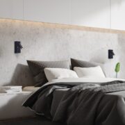 STENSKA IZVLEČNA LED SVETILKA S STIKALOM GELLO 4W 3000K BELA ALI ČRNA