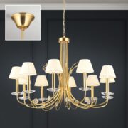 KRISTALNI LESTENEC ARIANE fi 920 mm 10XE14 TEMNI NIKELJ ALI ZLATI