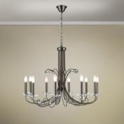 KRISTALNI LESTENEC ARIANE fi 920 mm 10XE14 TEMNI NIKELJ ALI ZLATI