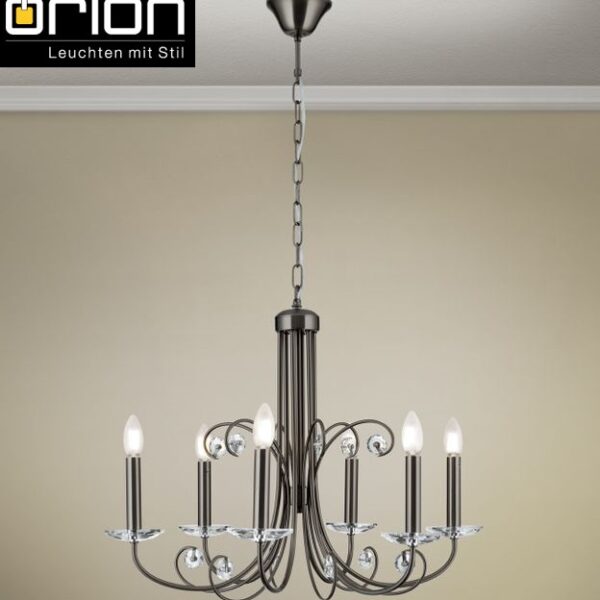 KRISTALNI LESTENEC ARIANE fi 675 mm 6XE14 TEMNI NIKELJ ALI ZLATI