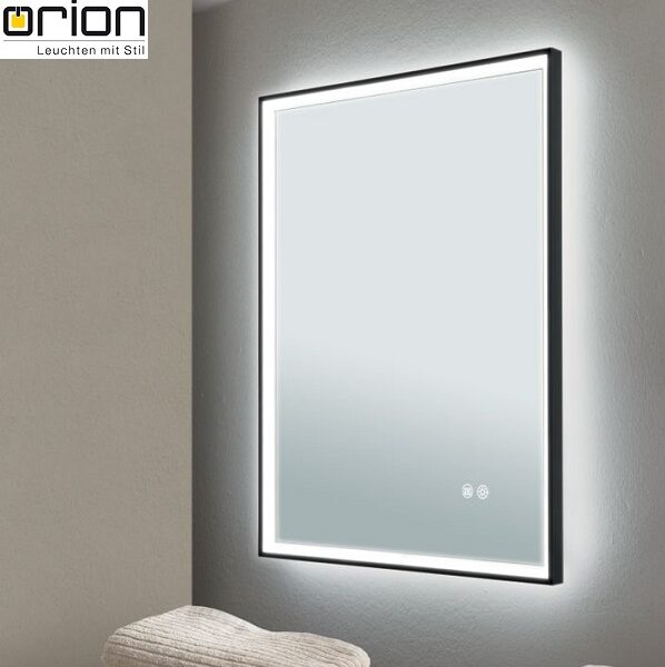 KOPALNIŠKO OGLEDALO Z TOUCH LED SVETILKO FRAME 450X600 mm 48W 3000K DO 6000K IP44