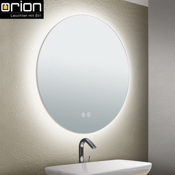 KOPALNIŠKO OGLEDALO Z TOUCH LED SVETILKO FOCUS fi 450 mm 18W 3000K DO 6000K IP44