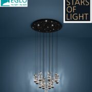 KRISTALNI VISEČI ZATEMNILNI LED LESTENEC PIANOPOLI fi 500 mm 15X1,8W 3000K