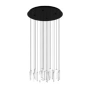 KRISTALNI ZATEMNILNI LED LESTENEC SARDENARA 530 mm 6X5,4W 3000K
