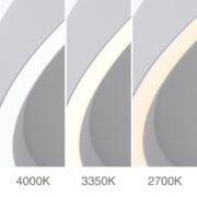 ZATEMNILNA STROPNA DIREKTNO-INDIREKTNA LED SVETILKA MASCA fi 600 mm 47W 2700K DO 4000K BELA ALI ČRNA