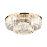 KRISTALNA STROPNA ZATEMNILNA LED SVETILKA PRISM fi 954 mm 145W 3000K 24 KARAT POZLAČENA